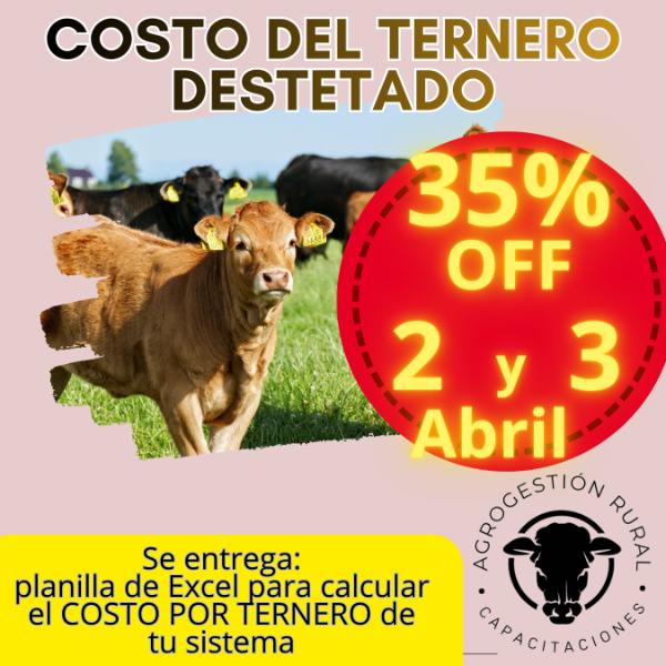 Producto - Taller Online: Costo del Ternero