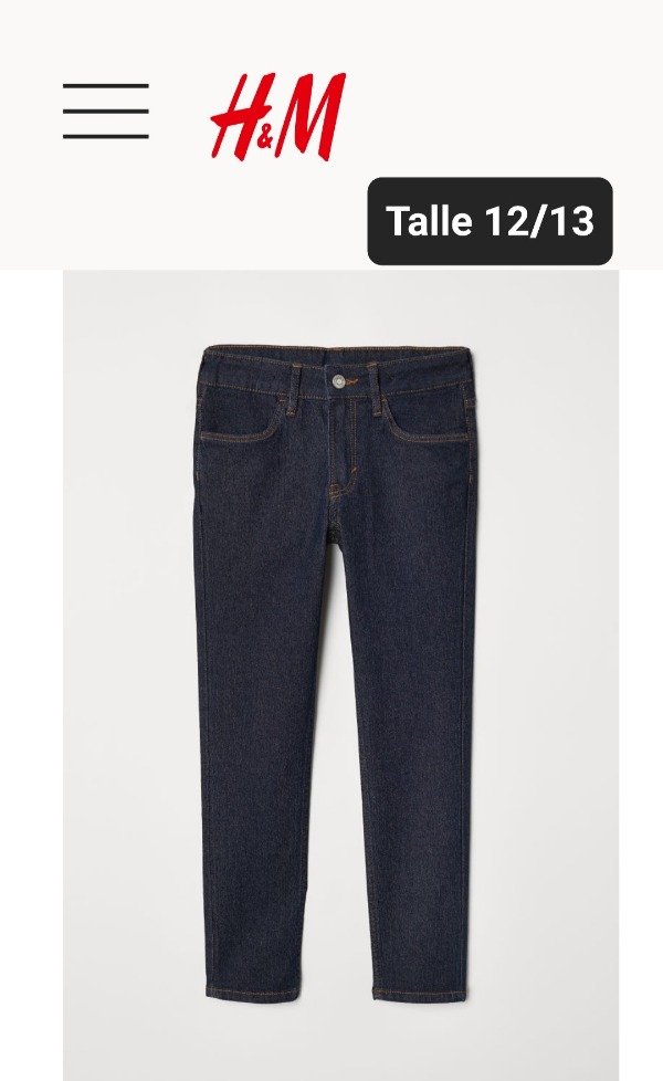 Jean elastizado HyM talle 12/13 azul