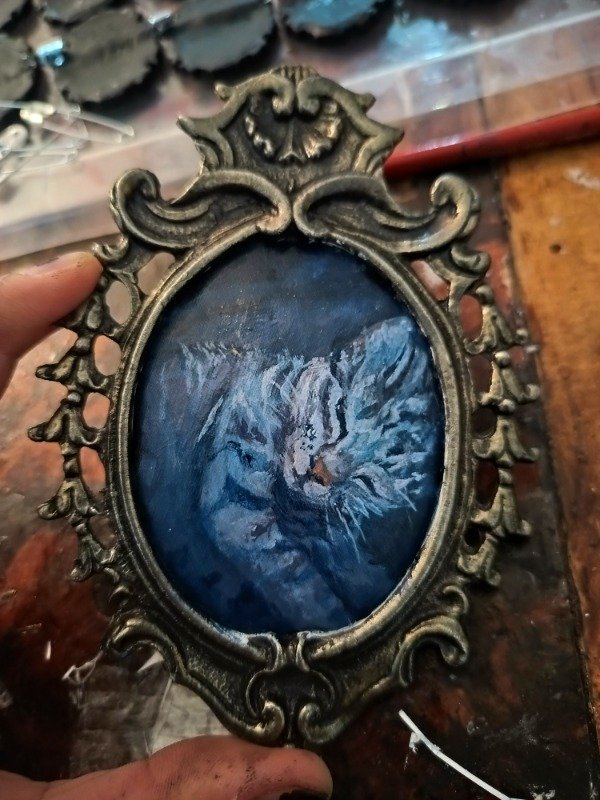 Producto - Pintura original gato durmiendo