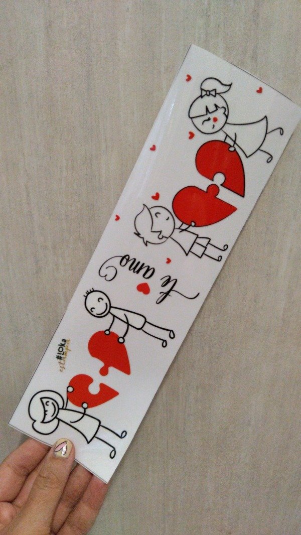 Producto - UV Tiras 8x28cm Love #58