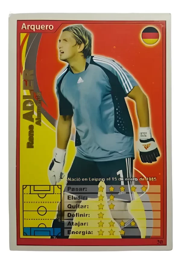 Producto - Futbol Champ Seleccion De Alemania Adler Carta 30 (usado)