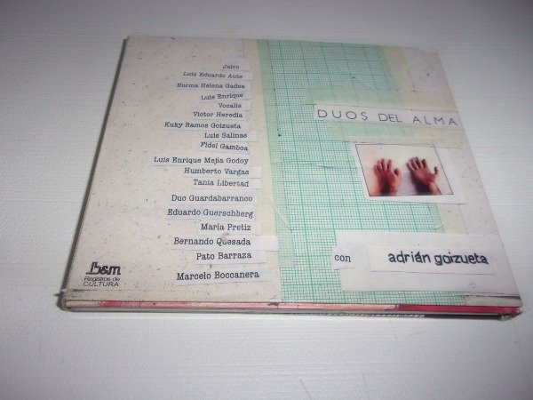 Producto - CD ADRIAN GOISUETA DUOS DEL ALMA  L58 TROVA LATIN JAIRO AUTE