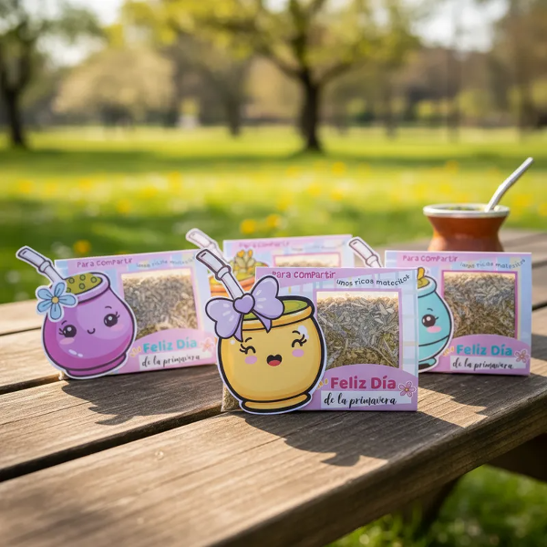 Producto - 10 Blister porta Yuyitos mate TEXTOS EDITABLES