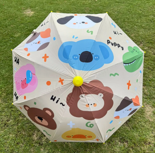Producto - Paraguas Infantil. Diseños divertidos. Funda de cono de helado plegable. - 6