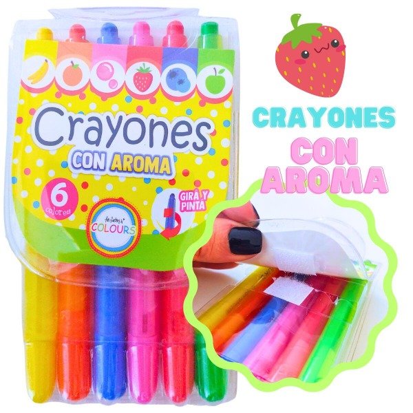 Producto - CRAYONES RETRÁCTILES CON AROMA x6
