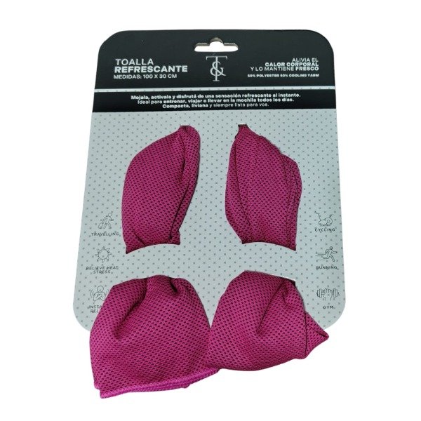 Producto - Toalla deportiva refrescante fucsia