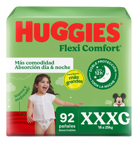 Producto - Pañales Huggies Flexi Confort Mensual XXXG- 92u