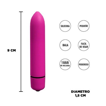 Producto - MINI BALA VIBRADORA FEATHER ROSA SEXY AND FUNNY