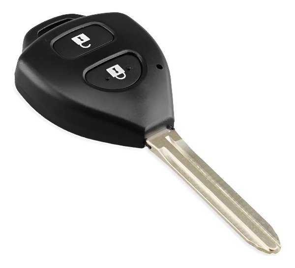 Producto - CARCASA TOYOTA 2 BOTONES COMPLETA ETIOS HILUX RAV4 CON CORTE TOY43