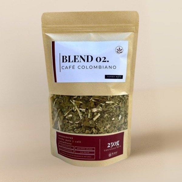 Producto - Blend 02. Yerba Mate con Café Colombiano 250 g