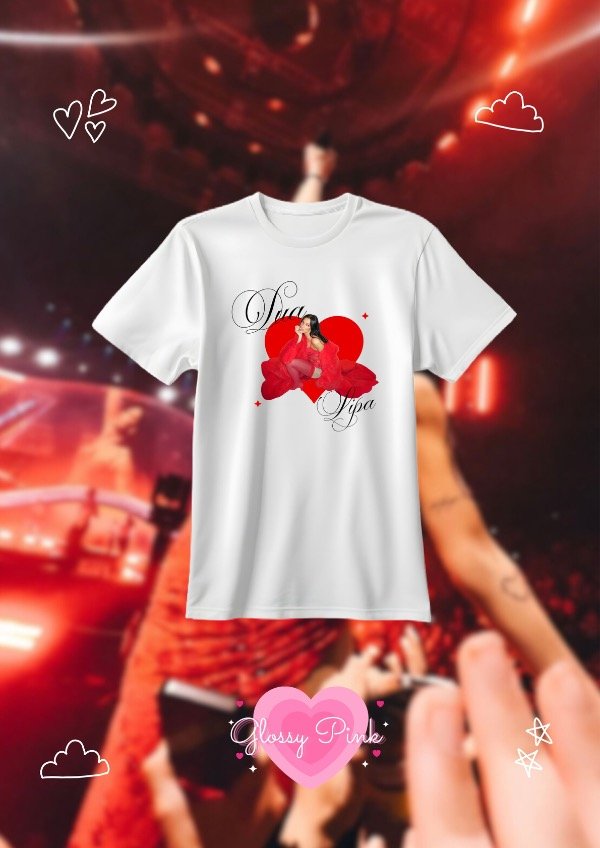 Producto - Remera Dua Lipa Red - DTF