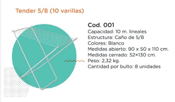 Producto - TENDER DE PIE (1) TEN001