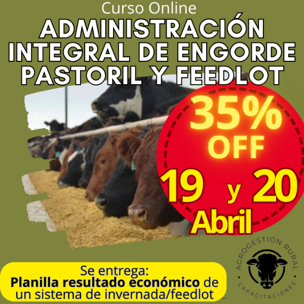 Producto - Curso Online: Administración Integral de Engorde Pastoril y Feedlot