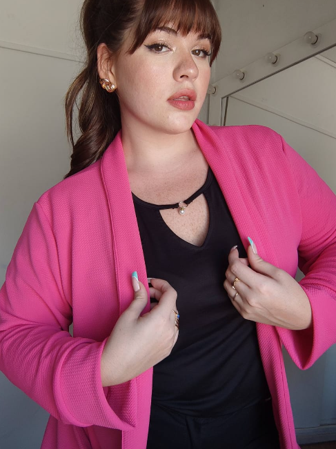 Producto - BLAZER PIQUÉ PLUS SIZE