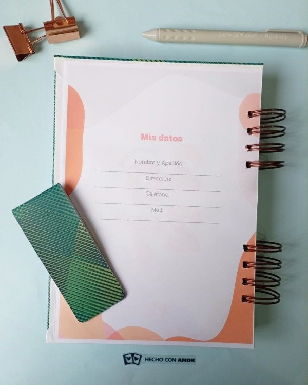 Producto - Agenda dos días Marine - 2
