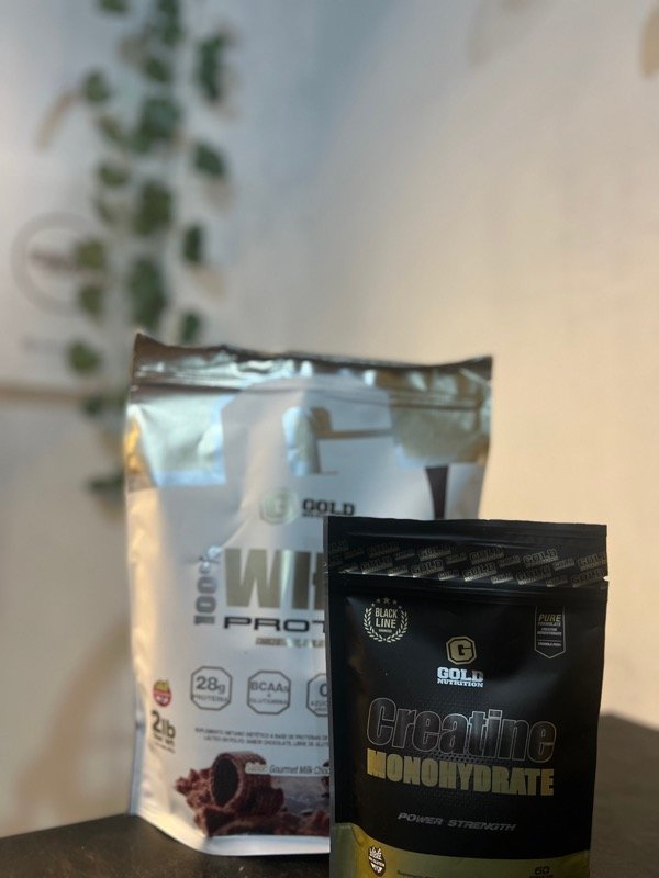 Producto - Combo Whey Protein 2lb + Creatina 300g Gold Nutrition