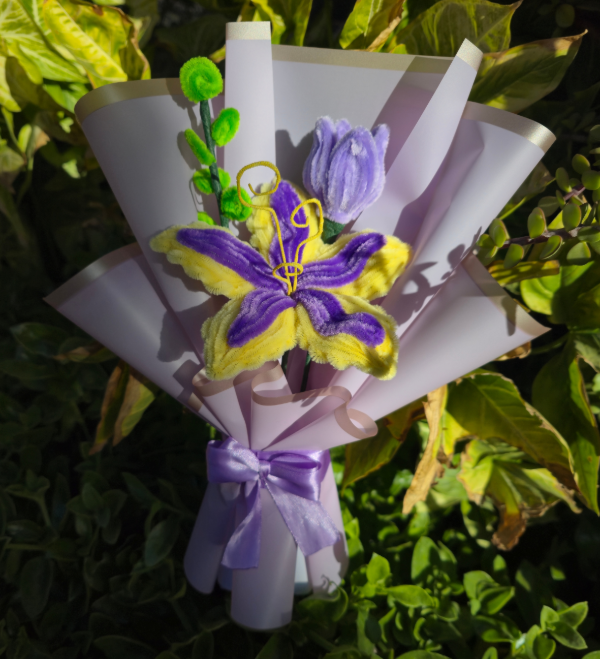 Producto - Ramo eterno Flor de rapunzel y tulipan - 0