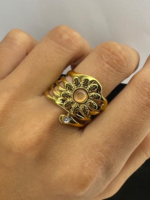 Producto - Anillo regulable flor am