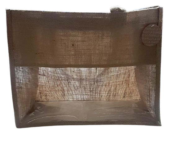 Bolso rafia con visor