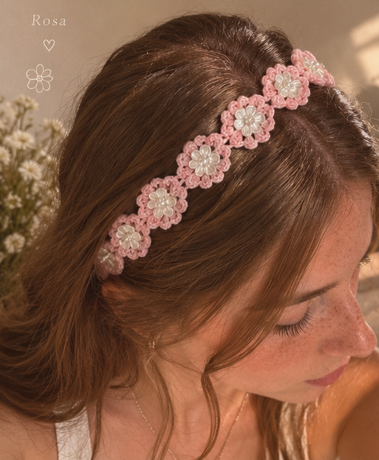 Producto - Vincha crochet Dalia - 0