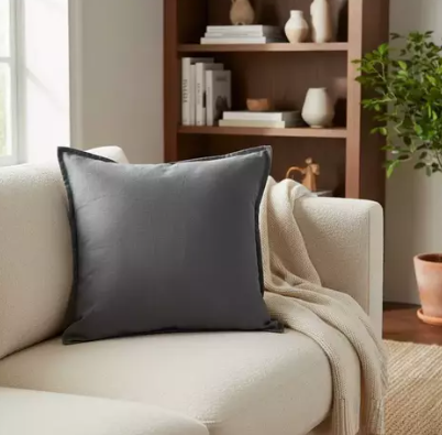 Producto - Almohadon tusor gris oscuro  50x50