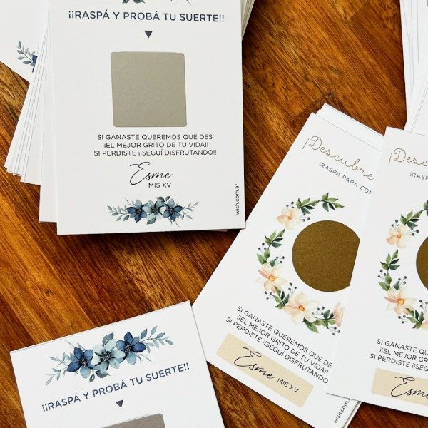 Producto - Raspaditas personalizadas