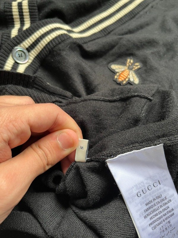 Producto - Gucci Bee Embroidery Wool Cardigan - 8