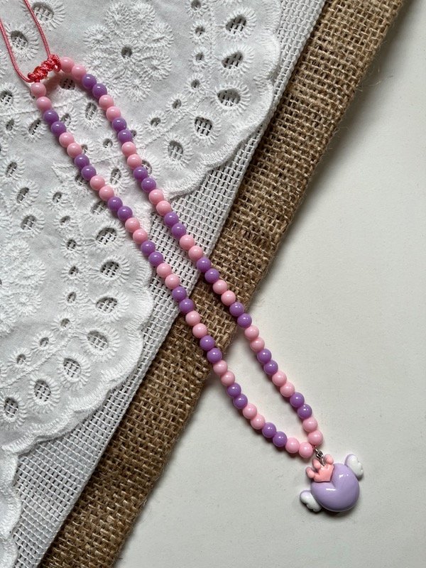 Producto - Collar corazón con corona y alas