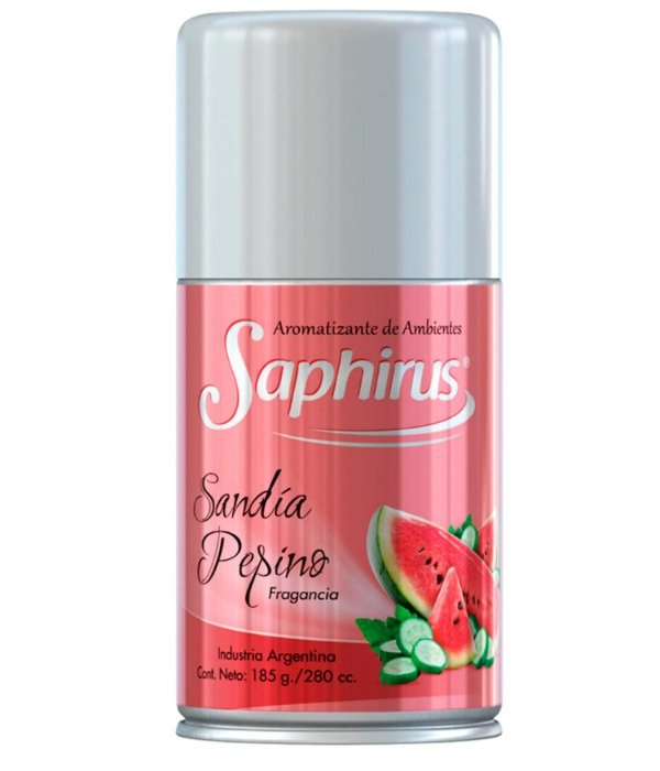 Producto - AEROSOL DE AMBIENTES SAPHIRUS 280cc - SANDÍA PEPINO