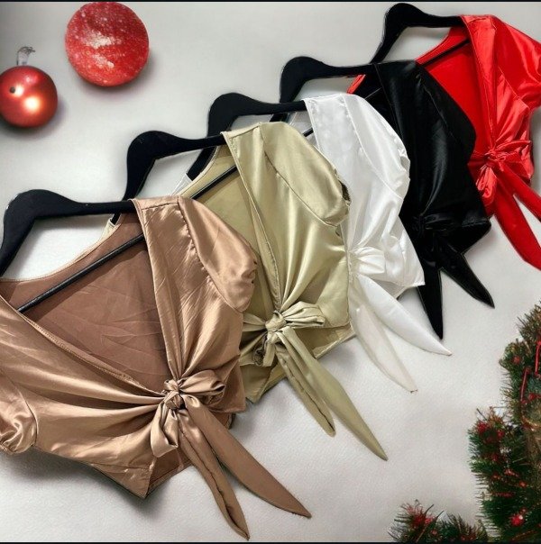 Producto - TOP SATEN MANGAS CORTAS