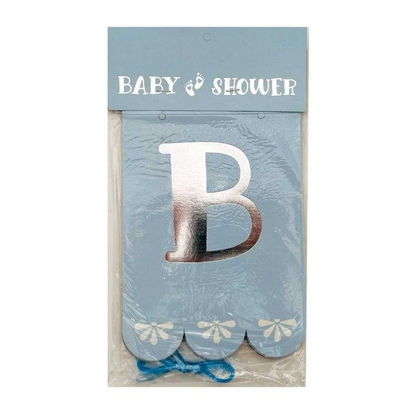 Producto - Banderín Baby shower celeste pastel GM