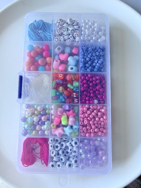 Producto - Caja rectangular 15 divisiones con insumos