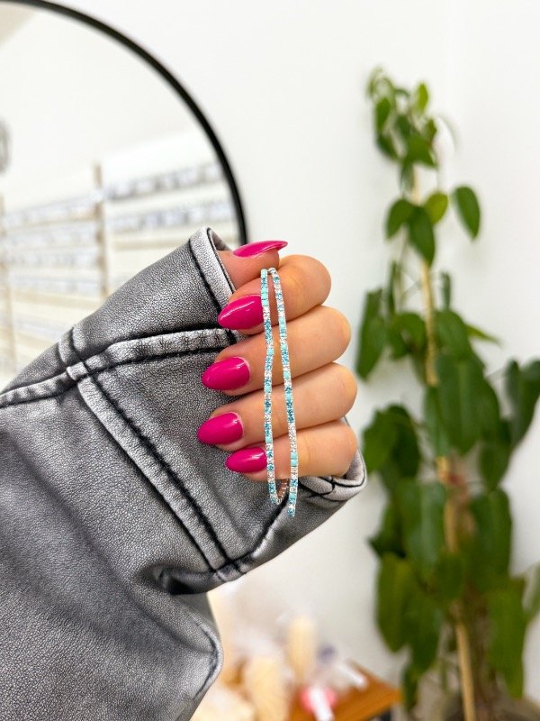 Producto - Pulsera elastizadas x2 strass celestes