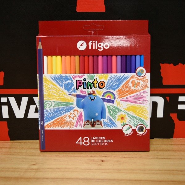 Producto - LAPICES DE COLORES DE RESINA PINTO X48