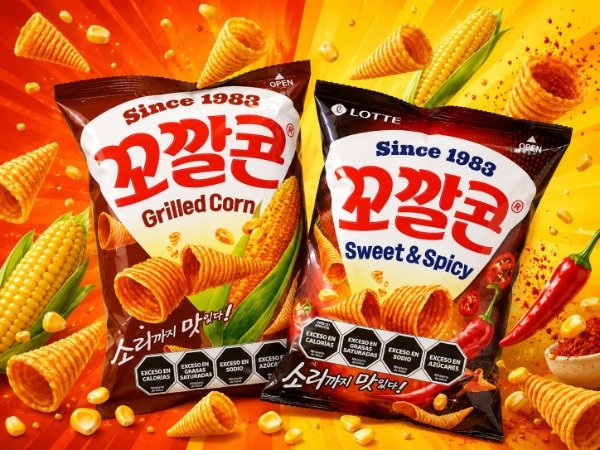 Producto - Conitos de maiz Lotte 67gr (ingrese para elegir sabor)