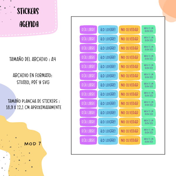 Producto - Stickers para plotter mod 7