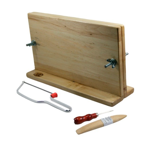Producto - Kit Y2 Prensa Encuadernación A4 + sierrita + punzón + plegadera Madera