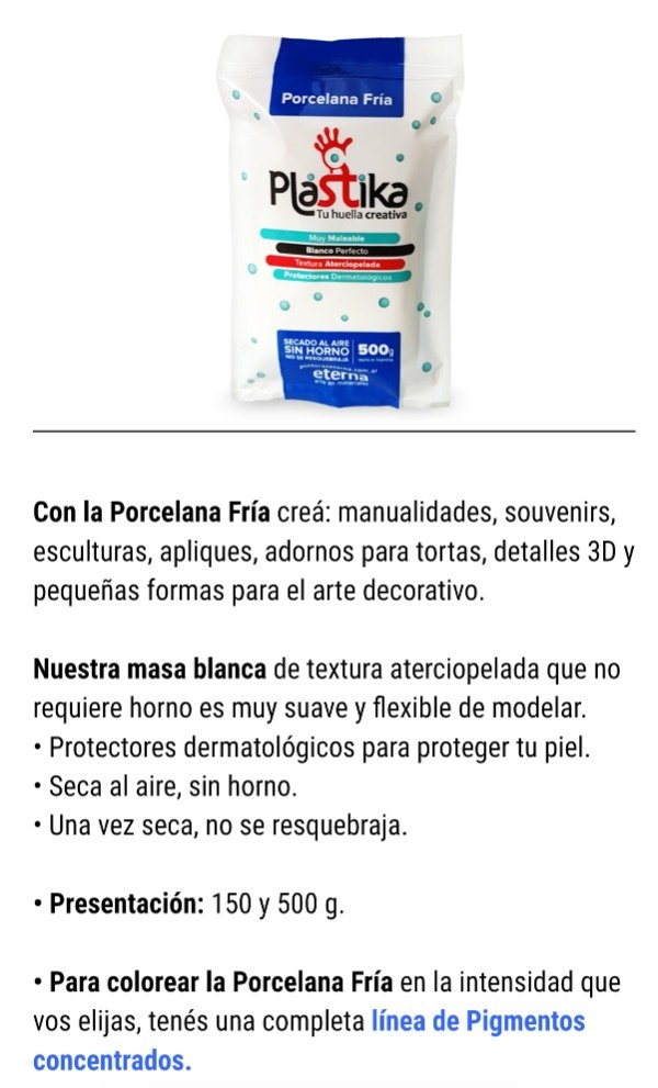 Producto - Plastika 500 gs