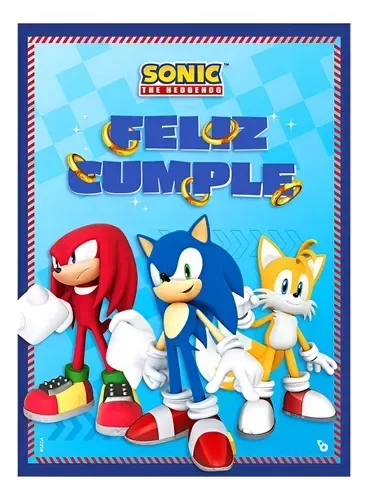 Producto - Cartel Sonic y sus amigos