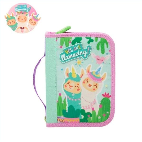 Producto - Cartuchera llama 22x15cm