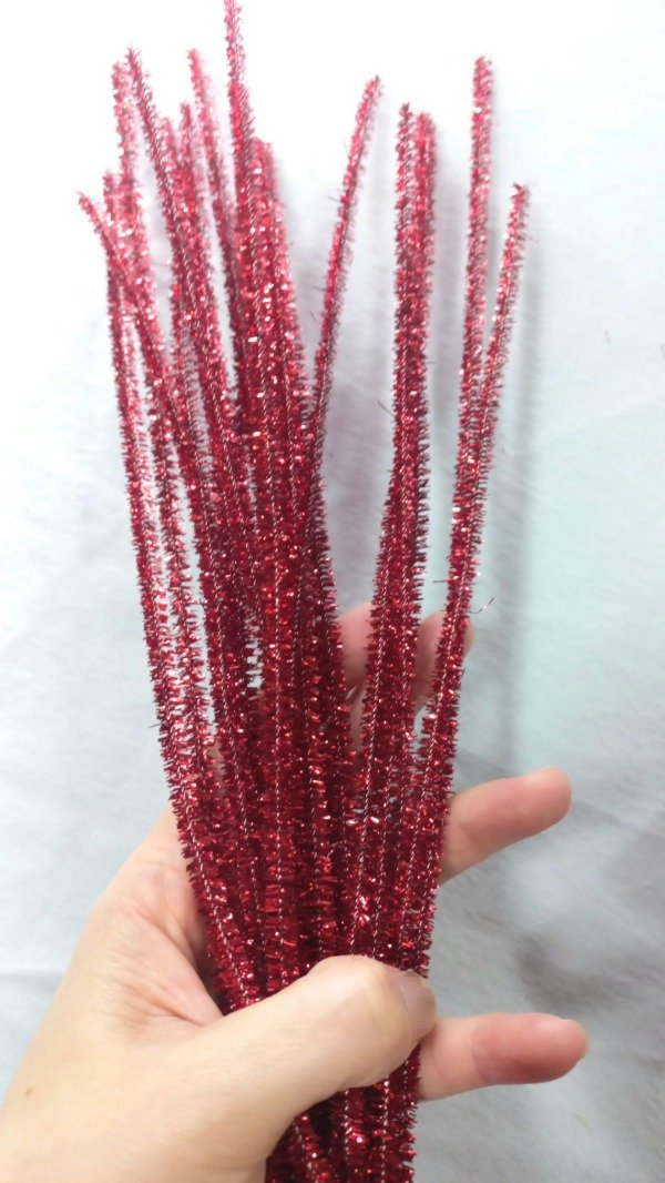 Producto - PACK DE LIMPIAPIPAS METALIZADOS COLOR ROJO POR 21 UNIDADES