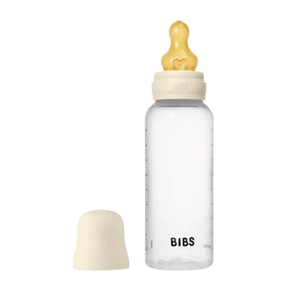 Producto - Mamadera Bibs 270ml, plástica. Crudo