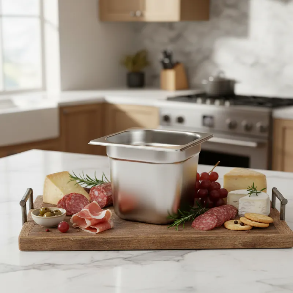 Producto - Bandeja Gastronorm Acero 1/6 10 Cm Gn Normalizada Cocina