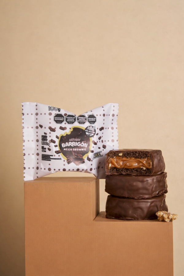 Producto - Barrigón Alfajor Brownie Sin Gluten - Caja x 7 u (1700 c/u)