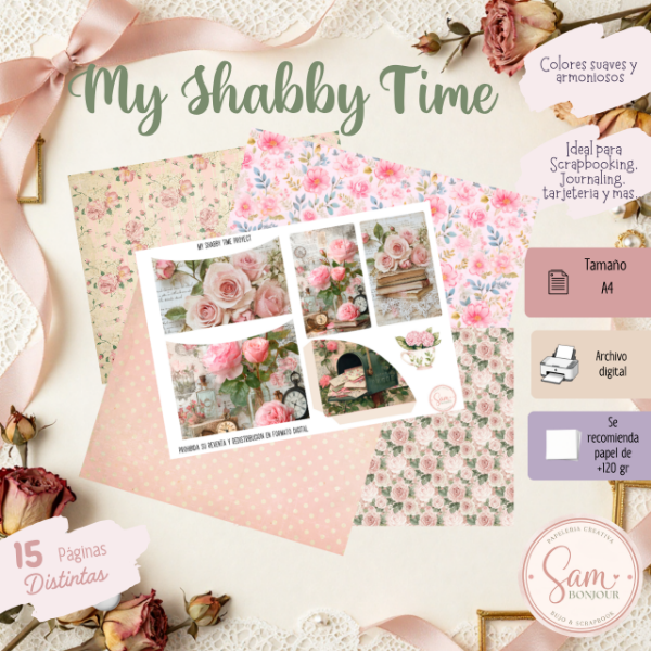 Producto - Archivo Imprimible: My Shabby Time - 1