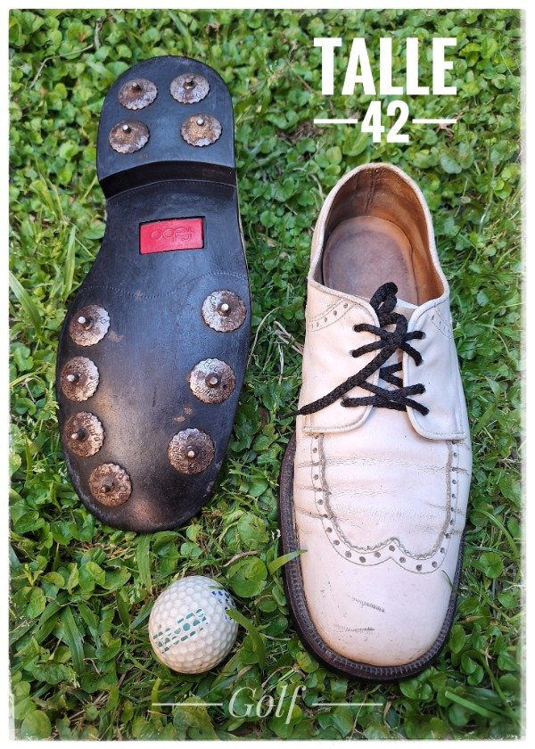 Producto - Zapatos de Hombre Cuero blanco Golf Talle 42