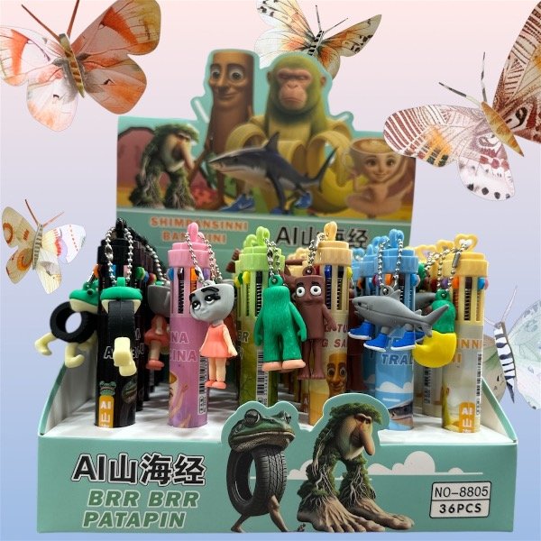 Producto - Lapicera tradero con llavero 10 coLor