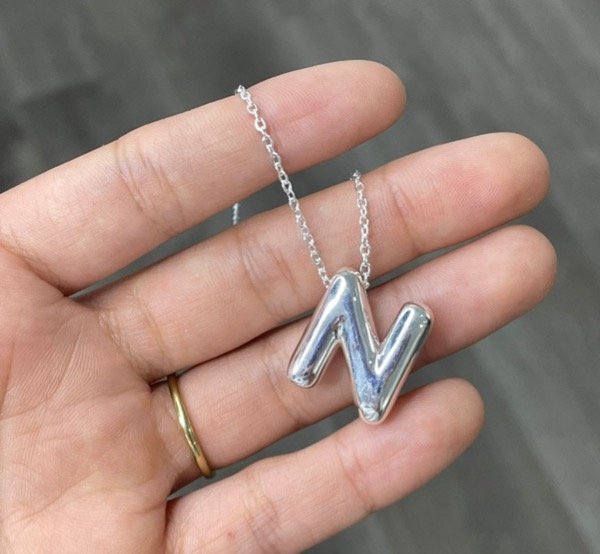 Producto - AB cadena con inicial inflada N