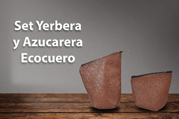 Producto - Set Yerbera y Azucarera Ecocuero