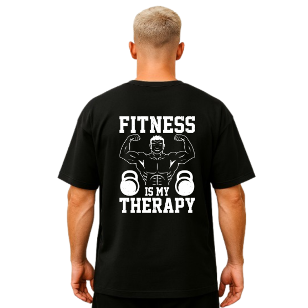 Producto - Remera Oversize Unisex Fitness Is My Therapy